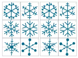 Vorschau - Spiele - EISKRISTALLE Pärchenspiel: Finde die zweite Hälfte! (große & kleine Karten) (Winter, Schnee, Weihnachten) - Seite 2