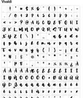 Vorschau - selbst erstellte Schriftarten - Schriftart by Pinselkomponistin: Vivaldi - Komponistenreihe - Seite 1