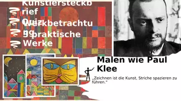 Vorschau - Arbeitsblätter - Kunststunde: Malen wie Paul Klee - Seite 1