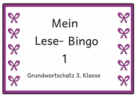 Vorschau - Stationenlernen - Lesebingos zum Grundwortschatz für die 3. Klasse - Seite 1