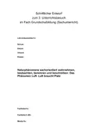 Vorschau - Stundenentwürfe - UB Luft braucht Platz zweite Klasse Experiment - Seite 1