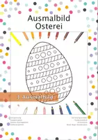 Vorschau - Mal- und Bastelvorlagen - Ostern Ausmalbild - Vertretungsunterricht - Kunstunterricht - Deckblatt