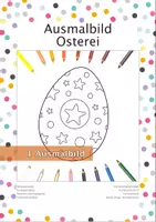 Vorschau - Mal- und Bastelvorlagen - Ostern Ausmalbild Osterei - Malen - Entspannung - Deckblatt