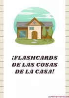 Aperçu - Cartes / Images - Flashcards d'articles ménagers en espagnol! - Page de couverture