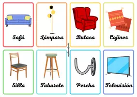 Aperçu - Cartes / Images - Flashcards d'articles ménagers en espagnol! - Page 1