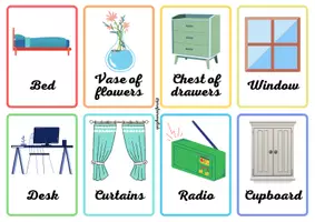 Aperçu - Cartes / Images - Flashcards de choses autour de la maison en anglais! - Page 3