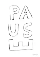 Vorschau - Mal- und Bastelvorlagen - PAUSE - Plakat zum Anmalen #AreYouOk - Seite 1
