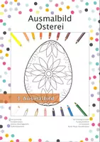 Vorschau - Mal- und Bastelvorlagen - Osterei Ausmalbild - Entspannung - Deckblatt