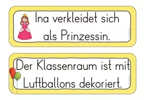 Vorschau - Arbeitsblätter - Laufdiktat/ Schleichdiktat Karneval & Fasching Klasse 2-3 - Seite 2