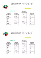 Vorschau - Arbeitsblätter - Lernheft: Die Zahlen 7, 8, 9 und 10 zerlegen (16 AB DIN A 5 mit Lernvideolinks) - Seite 3