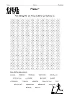 Vorschau - Arbeitsblätter - Suchsel Freizeit und Hobbys (B1) Wortschatz – als PDF & Word - Seite 1