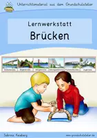 Vorschau - Arbeitsblätter - Brücken (Sachunterricht, Lernwerkstatt) - Deckblatt