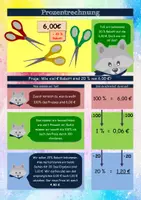 Vorschau - Poster - Dreisatz und Prozentrechnung - Lernposter | Mathe Klasse 6/7 - Seite 2