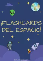 Aperçu - Cartes / Images - Flashcards sur l'espace en espagnol! - Page de couverture