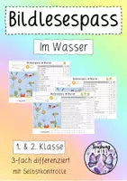 Vorschau - Arbeitsblätter - Bildlesespass Im Wasser - Deckblatt