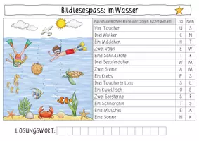 Vorschau - Arbeitsblätter - Bildlesespass Im Wasser - Seite 2