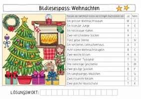 Vorschau - Arbeitsblätter - Bildlesespass Weihnachten - Seite 3