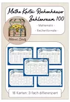 Vorschau - Stationenlernen - Kartei Mathe Rechenhäuser - 2. Klasse - Deckblatt