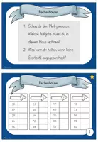 Vorschau - Stationenlernen - Kartei Mathe Rechenhäuser - 2. Klasse - Seite 1