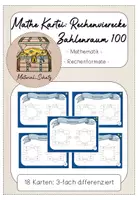 Vorschau - Stationenlernen - Kartei Mathe Rechenvierecke - 2. Klasse - Deckblatt