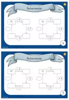 Vorschau - Stationenlernen - Kartei Mathe Rechenvierecke - 2. Klasse - Seite 3