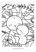 Vorschau - Mal- und Bastelvorlagen - Pop Art / Kunstprojekt Ostern / Frühling Ausmalblder - Seite 1