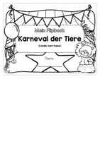 Vorschau - Unterrichtsreihen - "Der Karneval der Tiere" Flipbook für die Grundschule - zweifach differenziert - Seite 1