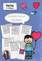 Vorschau - Arbeitsblätter - Rechenmalblätter Valentinstag | Verliebtes Rechnen Klasse 3 - Deckblatt