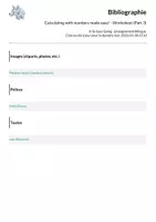 Aperçu - Feuilles d'exercices - Calculating with numbers made easy! - Worksheet (Part 3) - Page 1