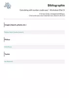 Aperçu - Feuilles d'exercices - Calculating with numbers made easy! - Worksheet (Part 5) - Page 1
