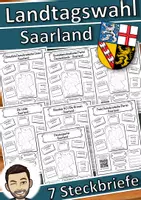 Vorschau - Merkblätter - Landtagswahl Saarland 2022 - Steckbriefe Parteien - Deckblatt