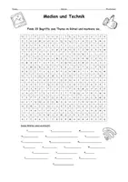 Vorschau - Spiele - Suchsel Medien und Technik (B1) Wortschatz – als PDF & Word - Seite 3