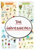 Vorschau - Arbeitsblätter - Die Vier Jahreszeiten Arbeitsblätter: Winter, Frühling, Sommer, Herbst - Deckblatt