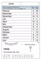 Vorschau - Arbeitsblätter - Lesespaziergang Kalender Monate - Seite 3