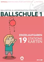 Vorschau - Stundenentwürfe - Ballschule 1 im Sportunterricht - 19 Stationen & Einsatzideen zum Fangen und Werfen - Deckblatt