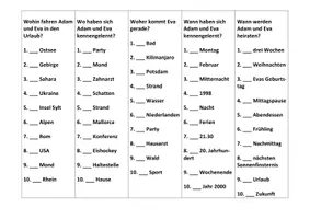 Vorschau - Arbeitsblätter - Zum Basteln: temporale und lokale Präpositionen (A2/B1) - Seite 3