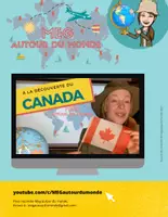 Aperçu - Feuilles d'exercices - Vidéo + Questionnaire Le Canada - Page de couverture