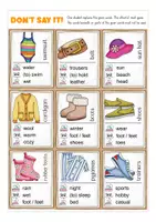 Aperçu - Jeux - CLOTHES Don´t say it! game English Anglais - Page 3