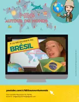 Aperçu - Feuilles d'exercices - Vidéo + questionnaire sur le Brésil - Page de couverture