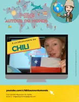 Aperçu - Feuilles d'exercices - Vidéo + Questionnaire Le Chili - Page de couverture