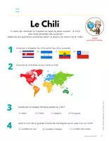 Aperçu - Feuilles d'exercices - Vidéo + Questionnaire Le Chili - Page 2