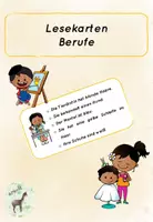 Vorschau - Arbeitsblätter - Berufe Bundle Lesen (wachsend) - Deckblatt