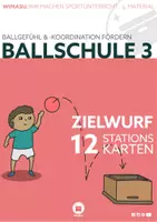 Vorschau - Stundenentwürfe - Ballschule 3 im Sportunterricht - Zielwurf 12 Stationen & Einsatzideen - Deckblatt