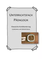 Vorschau - Arbeitsblätter - Materialpaket zu den Lerntheorien (klassische/ operante Konditionierung, Modelllernen) EF Pädagogik 2.Halbjahr - Deckblatt