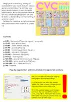 Vista previa - Unidades / Secuencias / Situaciones de Aprendizaje - CVC words 11in1 - página 1