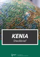 Vorschau - Arbeitsblätter - Kenia Steckbrief - Deckblatt