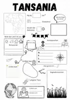 Vorschau - Arbeitsblätter - Tansania Steckbrief - Seite 1