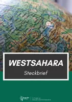 Vorschau - Arbeitsblätter - Westsahara Steckbrief - Deckblatt