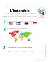 Aperçu - Feuilles d'exercices - Vidéo + Questionnaire Indonésie - Page 2