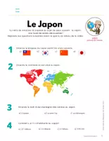 Aperçu - Feuilles d'exercices - Vidéo + Questionnaire Le Japon - Page 2